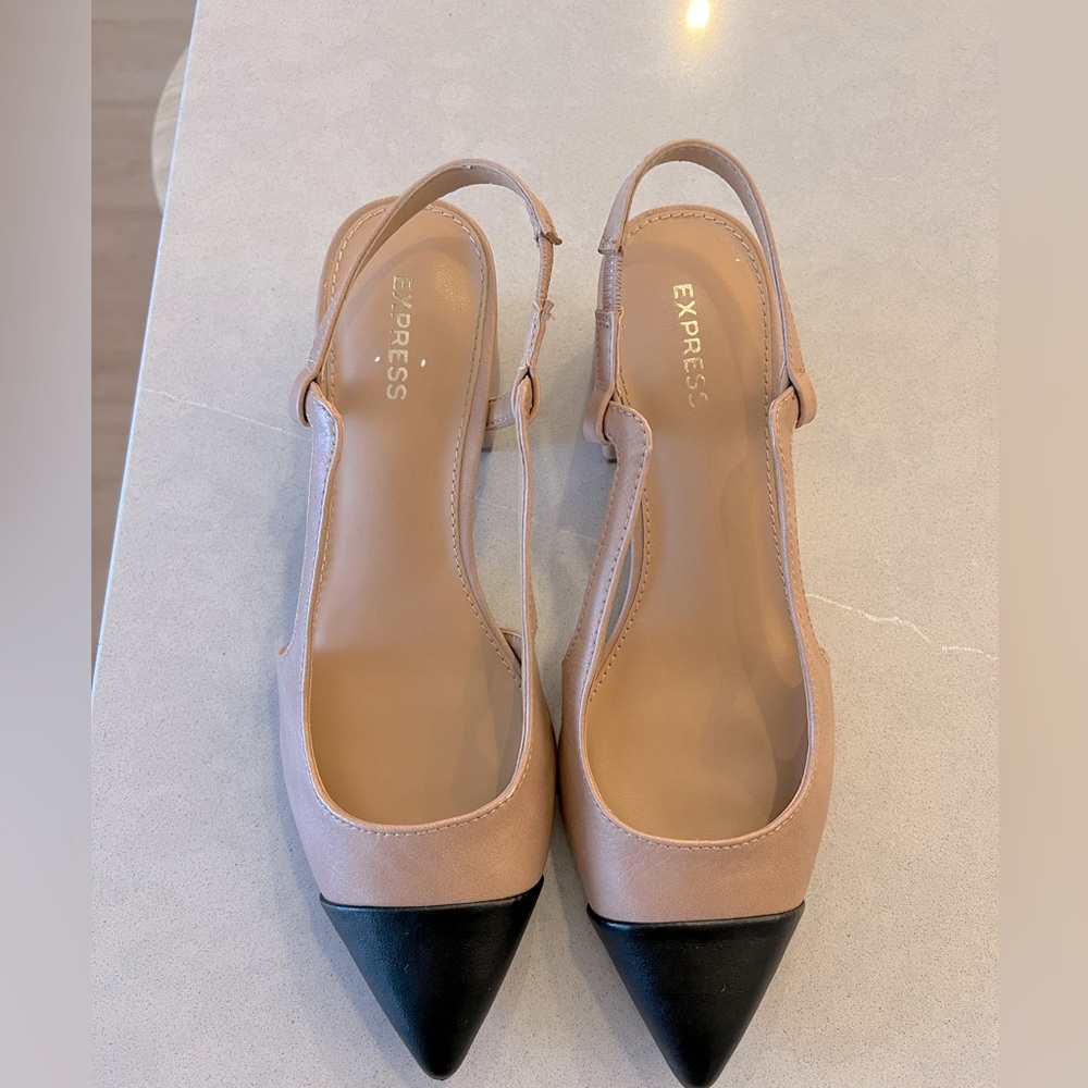 Express Slingback Block Heels